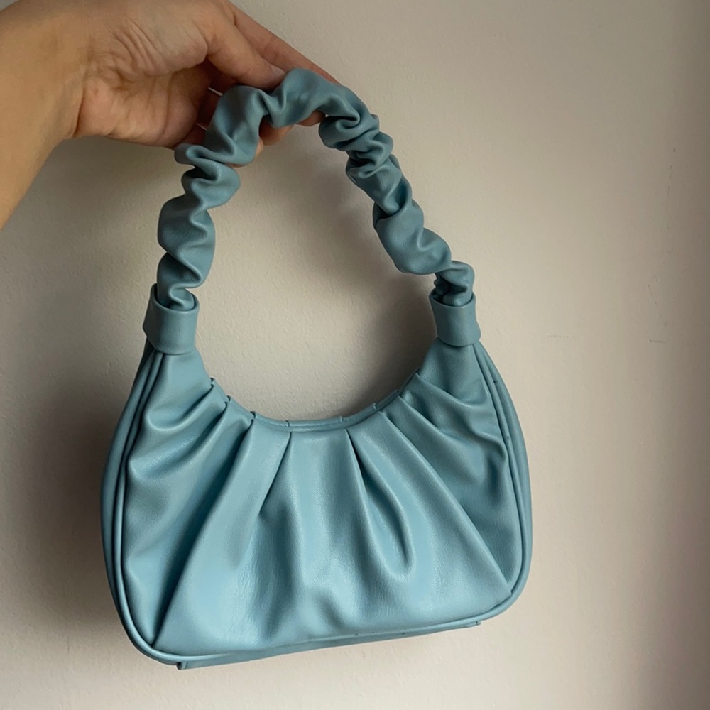 Baby blue trendy accent bag